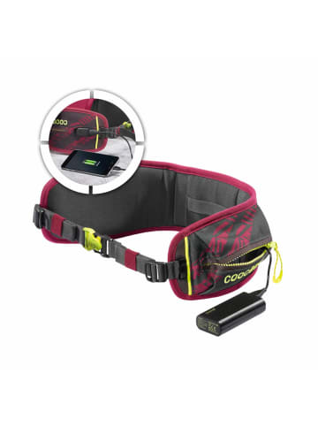 Coocazoo Hüftgurt mit Power Pack, TecCheck Berry in pink