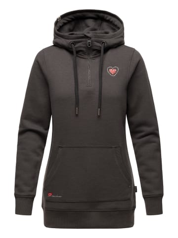 Navahoo Kapuzensweatshirt Zauberelfe in Dark Grey