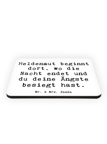 Mr. & Mrs. Panda Kühlschrankmagnet Spruch Ängste vor Monstern be... in Weiß