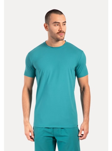 SMILODOX T-Shirt Micah in Petrol