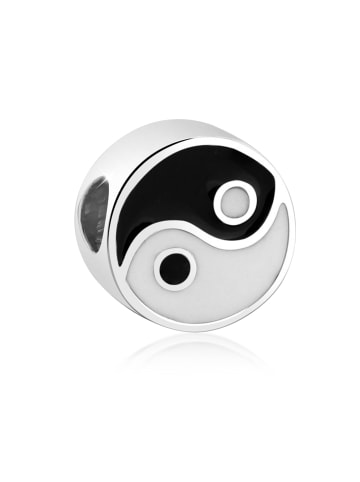 Nenalina Charm 925 Sterling Silber Yin und Yang in Silber