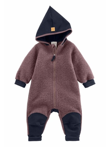 Hessnatur Wollfleece Overall in brombeersorbet