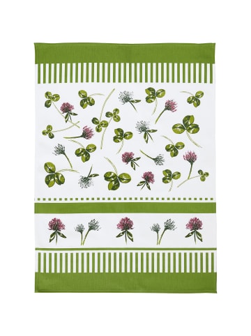 Erwin Müller Baumwolle Geschirrtuch 3er-Pack in natur-grün