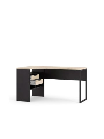ebuy24 Schreibtisch Fula Schwarz 145 x 81 cm