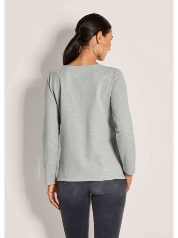 MADELEINE Glamouröser Pullover, Strassakzente in silbergrau / melange