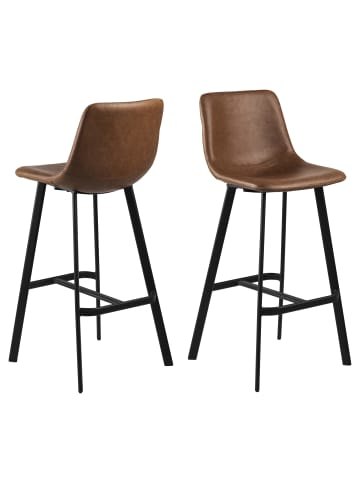 ebuy24 Barhocker Oregon Braun 2er Set