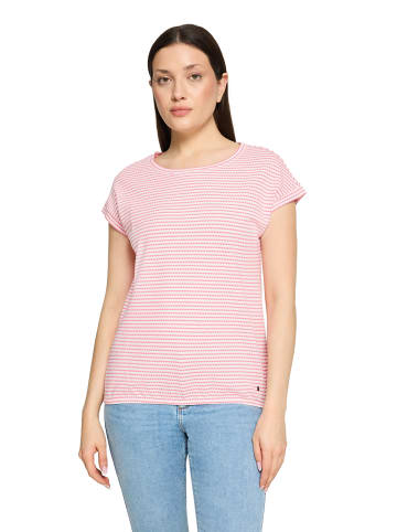 BETTY & CO Casual-Shirt mit Gummizug in Pink/Cream
