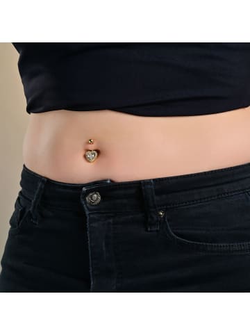 Adeliás Damen Piercing aus Edelstahl in gold
