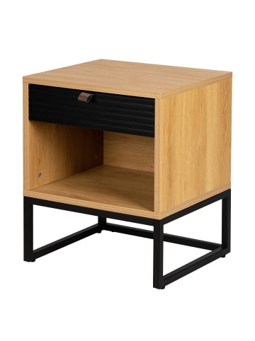 home24 Nachtkommode Koono in Eiche Dekor