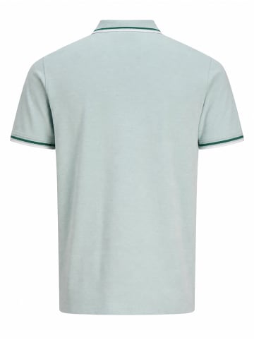 Jack & Jones Polo Shirt JJEPAULOS Sommer Hemd Kragen Pique Cotton in Apfelgrün