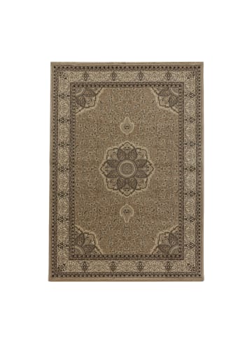KADIMA DESIGN Teppich Kurzflor Boho Vintage Look Polypropylen Gewebt in Beige