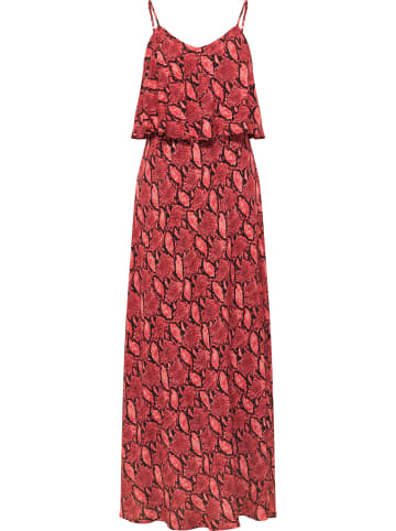 faina Maxikleid Mit Schlangen-Print in Rot Schlange