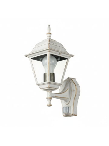 Licht-Erlebnisse Außen Wandlampe (B)15 x (H)37.5 cm in Weiß Gold