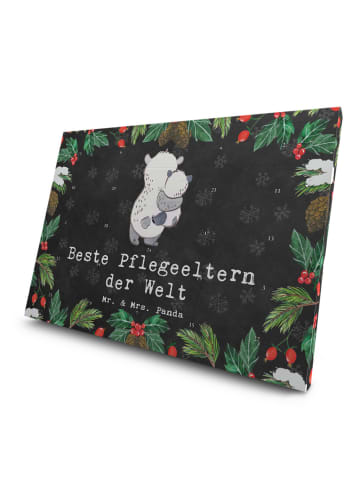 Mr. & Mrs. Panda Tee Adventskalender Panda Beste Pflegeeltern de... in Kreidetafel