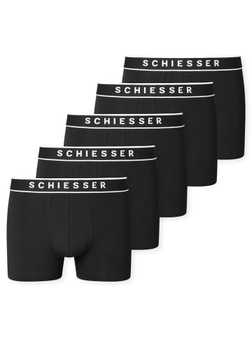 Schiesser Boxershort 5er Pack in Schwarz