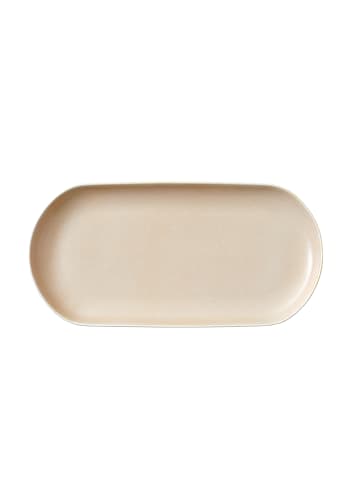 Studio Round Servierplatte North in Matte white/Matte sand