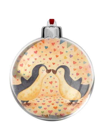 Mr. & Mrs. Panda Weihnachtsbaum Anhänger Pinguin Liebe Design oh... in Weiß