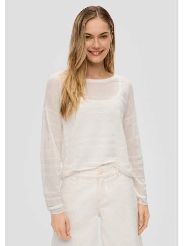 s.Oliver Strickpullover langarm in Creme