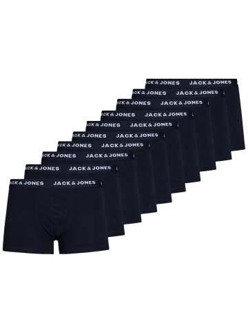 Jack & Jones Set 10er Pack Trunks Boxershorts Stretch Unterhose in Dunkelblau