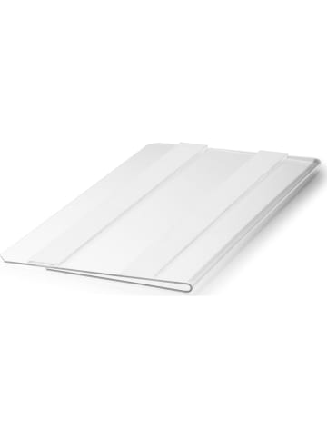 Durable Etikettentasche 150x67mm HardCover selbstklebend transparent Packung mit 10 Stück