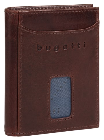 Bugatti Geldbörse SECURE SLIM echt Leder in braun