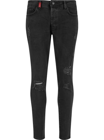 2Y Premium Slim Fit in washedblack