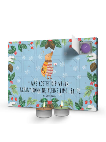 Mr. & Mrs. Panda adventskalender duftkerzen Nachtfalter Fähnchen... in Eisblau