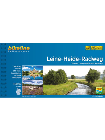 Esterbauer Leine-Heide-Radweg | Von der Leine-Quelle nach Hamburg, 407 km, 1:50.000,...