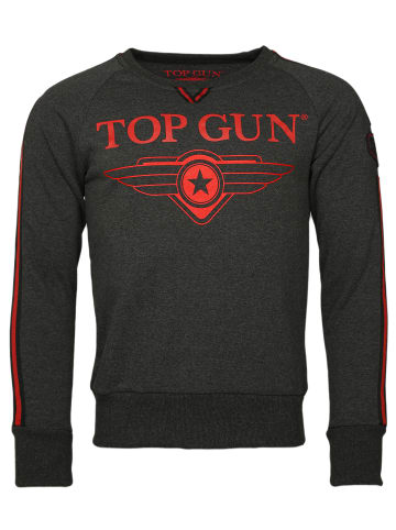 TOP GUN Sweatshirt Streak TG20191013 in anthrazit