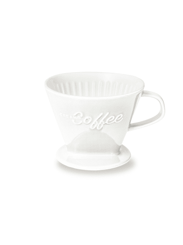 Creano Porzellan Kaffee-Filter in Weiß