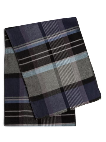 Finshley & Harding Schal in blau schwarz - 0002