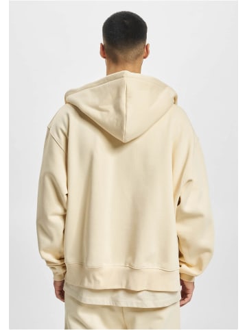 DEF Zip-Kapuzenpullover in beige