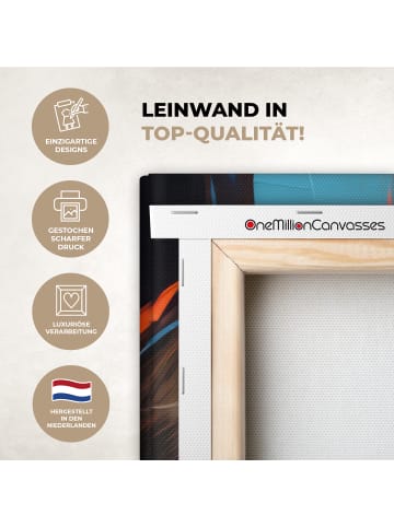 OnlyWow Leinwand Bilder Buntes Porträt