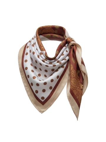 usha FESTIVAL Women Feminine Scarf in Navy Brown White