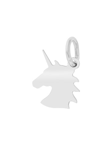 Adeliás Damen Anhänger Einhorn aus 925 Silber in silber