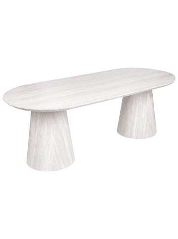 Beliani Esszimmertisch LUMAN in Beige - (W) 95 x (H) 76 x (L) 220 cm
