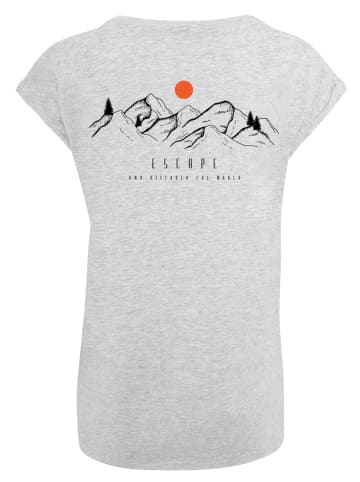 F4NT4STIC Extended Shoulder T-Shirt Discover the world in grau meliert