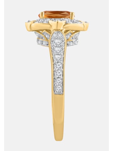 Diamant Exquis Ring aus 375 Gelbgold mit Diamant