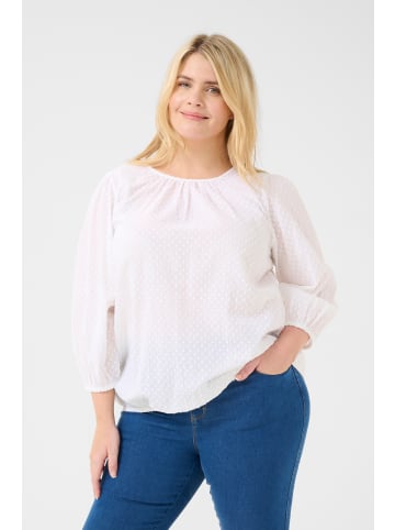 KAFFE curve Langarm-Bluse KCrory in Chalk