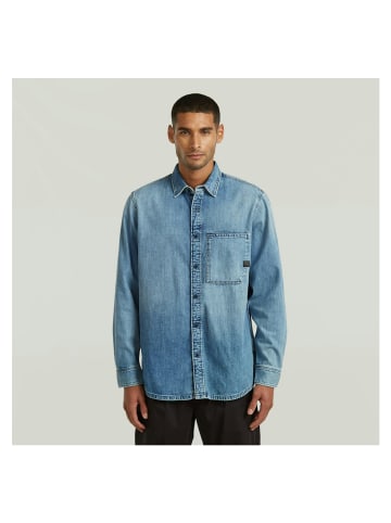 G-Star Raw Langarmhemd in antique blue kyanite