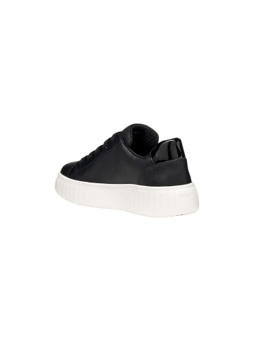 Geox Mikiroshi Synth.Lea Junior-Sneaker mit Schnürung Schwarz