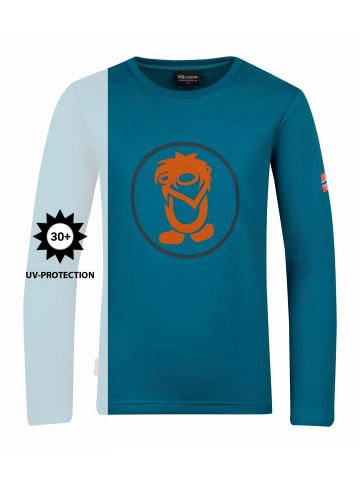 Trollkids Longsleeve "Troll" in Dunkelblau/Zimt