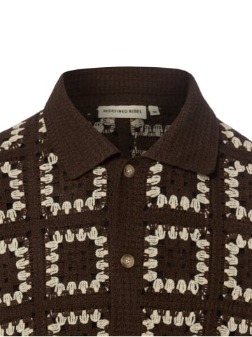 Redefined Rebel Hemd RRFabian in schoko beige
