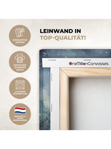 OnlyWow Leinwand Bilder Sandfarben
