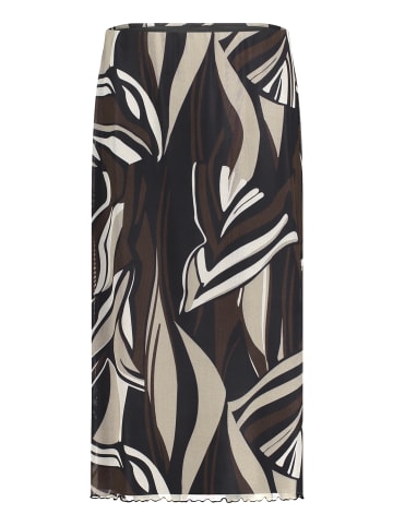 Betty Barclay Midirock mit Gummizug in Taupe/Black