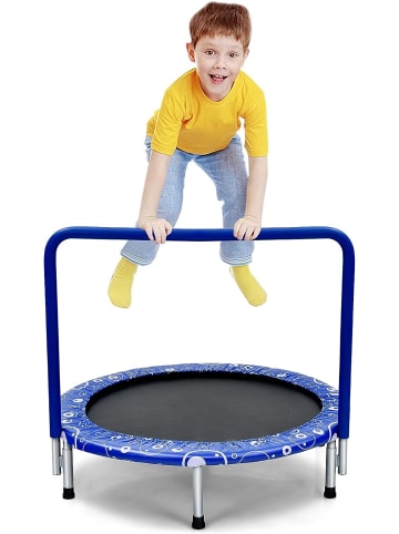 COSTWAY Mini Trampolin in Blau