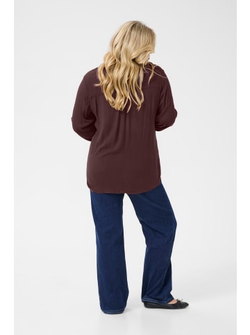 KAFFE curve Langarm-Bluse KCami Regular fit in Fudge