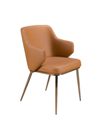 Angel Cerdá Stuhl 4162 in Braun/Rosa – (B)51 x (H)80 x (T)62 cm