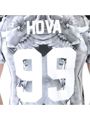 Eleven Paris T-Shirt „Hova Olva“ mit Aufdruck Grau