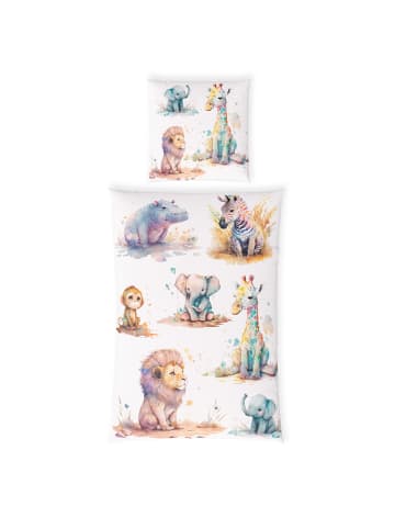 Cats Collection Baumwoll Bettwäsche Renforce  Kinderbettwäsche Glow in Tierkinder